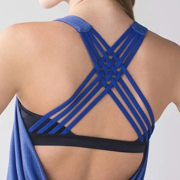 Lululemon‎ Wild Tank Top Shappire Blue- Size 6 - No Tag Size/Yes Tag Dot. - Picture 4 of 14